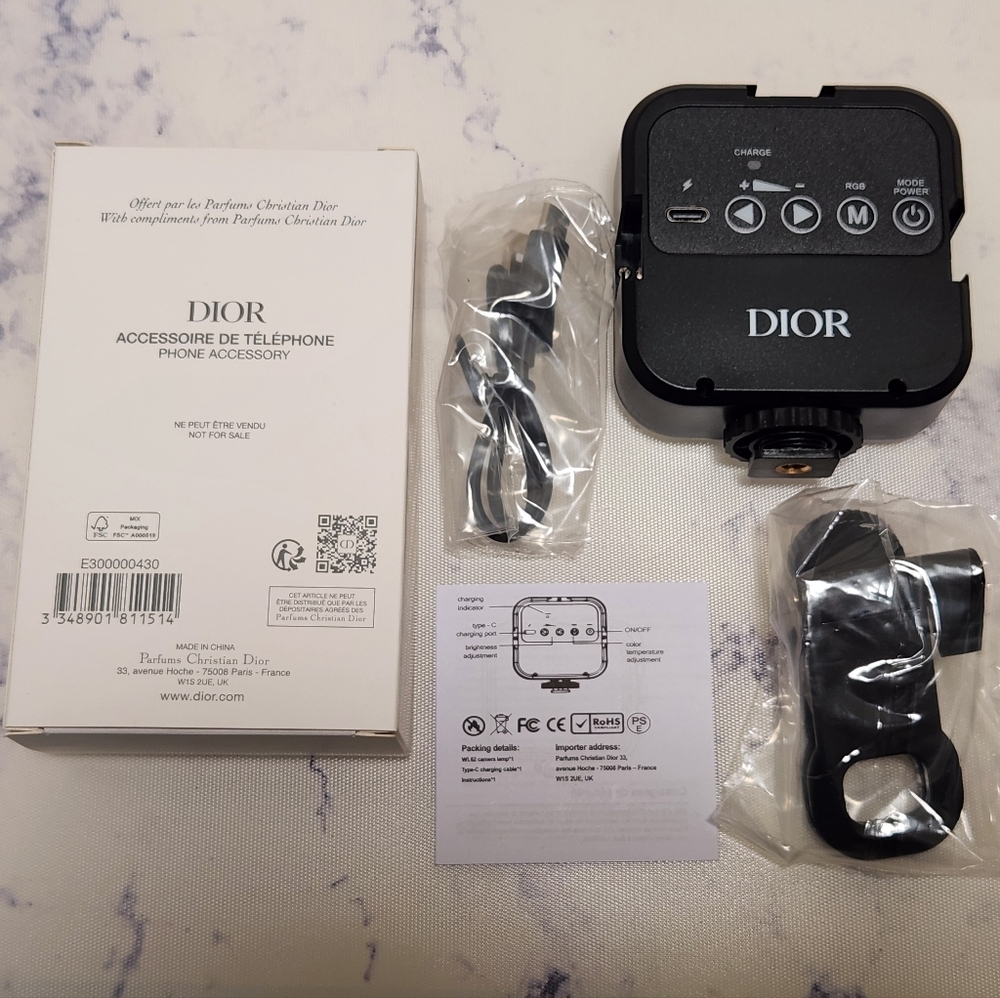 Dior Selfie Light Phone Accessory New In Box - Picture 2 of 4